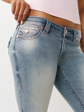 Ladda upp bild till gallerivisning, True Religion jeans - Joey Low Rise Flare Flap Salt water