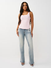 Ladda upp bild till gallerivisning, True Religion jeans - Joey Low Rise Flare Flap Salt water