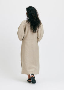 Casandra Klänning linen Beige