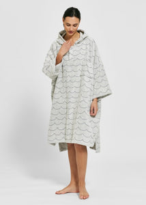 Frottéponcho Våg