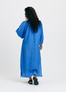 Casandra Klänning linen Blåblå