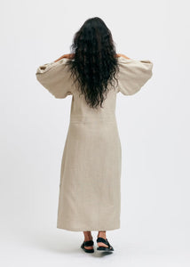 Casandra Klänning linen Beige