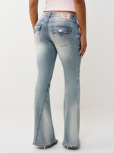 Ladda upp bild till gallerivisning, True Religion jeans - Joey Low Rise Flare Flap Salt water
