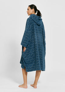 Frottéponcho Våg