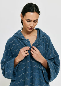 Frottéponcho Våg