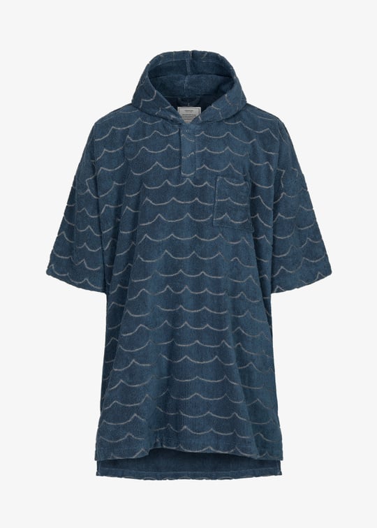 Frottéponcho Våg