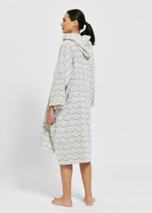 Frottéponcho Våg